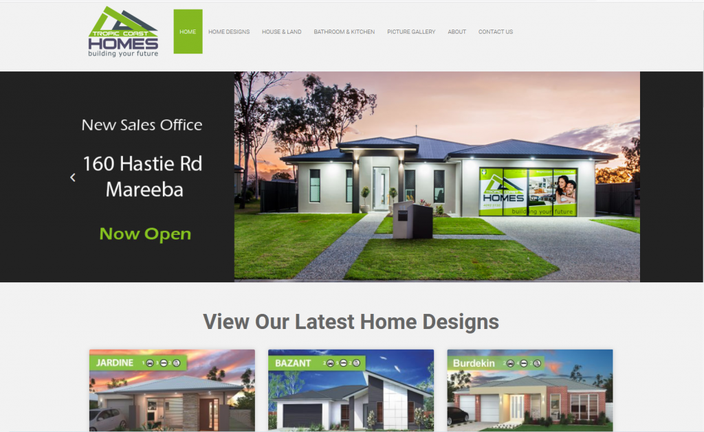 home builder website